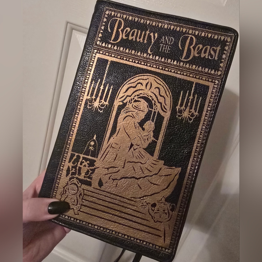 Disney Beauty and the Beast Black and Gold Bag